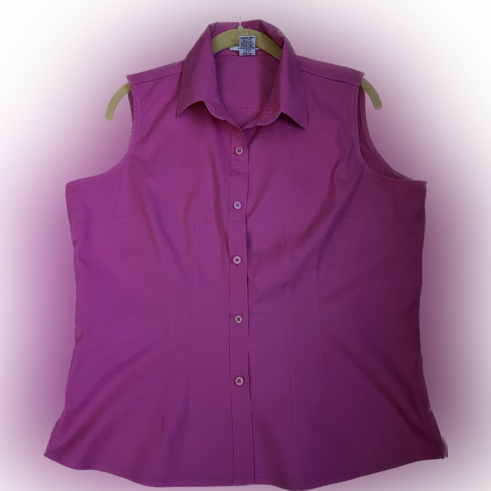 Hannah Stretch Sleeveless Blouse - Large (L)